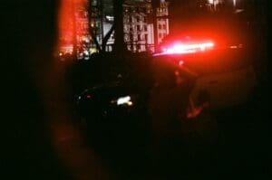 cars on road during night time